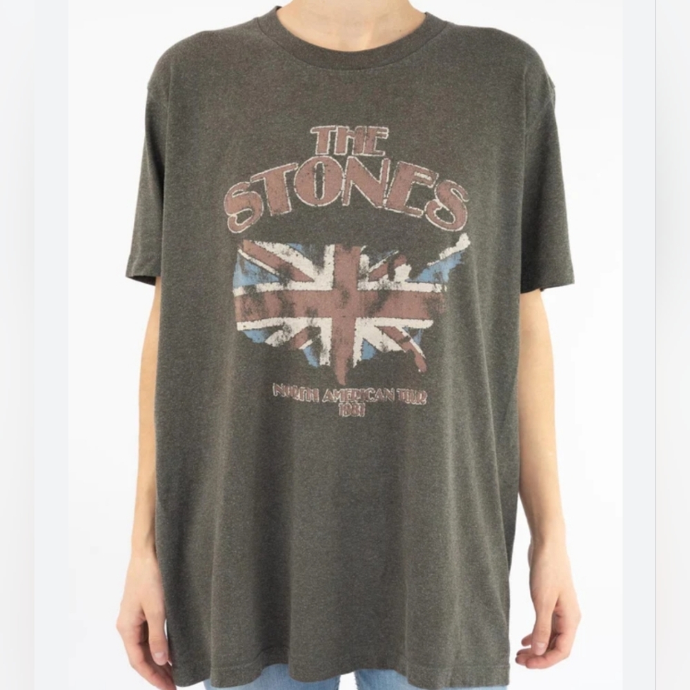 The Rolling Stones Gray Short Sleeve Tee